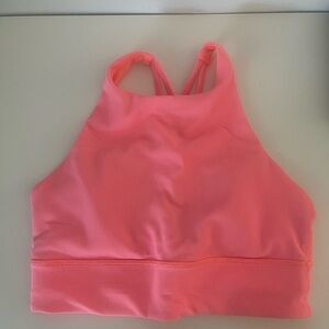 Lululemon Energy Bra High Neck Longline - Ribbed - Size 8